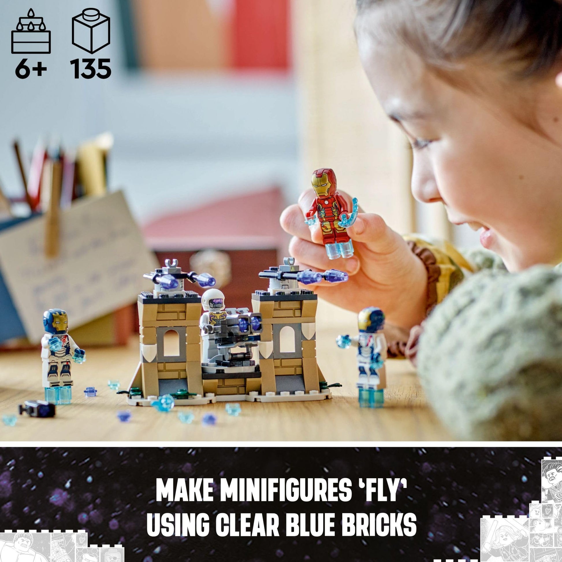 LEGO Marvel Iron Man & Iron Legion vs. Hydra Soldier Building Set, Avengers Toy for Creative Kids & Super Hero Fans, Marvel Gift for Boys & Girls Ages