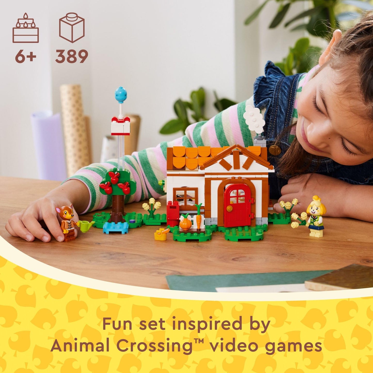 LEGO Animal Crossing Isabelle’s House Visit, Buildable Creative Toy Set for Kids, Includes Fauna and More Animal Crossing Toy Figures, Video Game