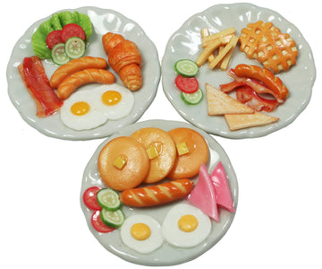 Mixed 3 Assorted Dollhouse Miniature Food, Dollhouse Collectibles