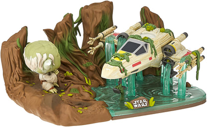 Funko Pop! Deluxe: Yoda Lifting X-Wing, Galactic Convention Exclusive