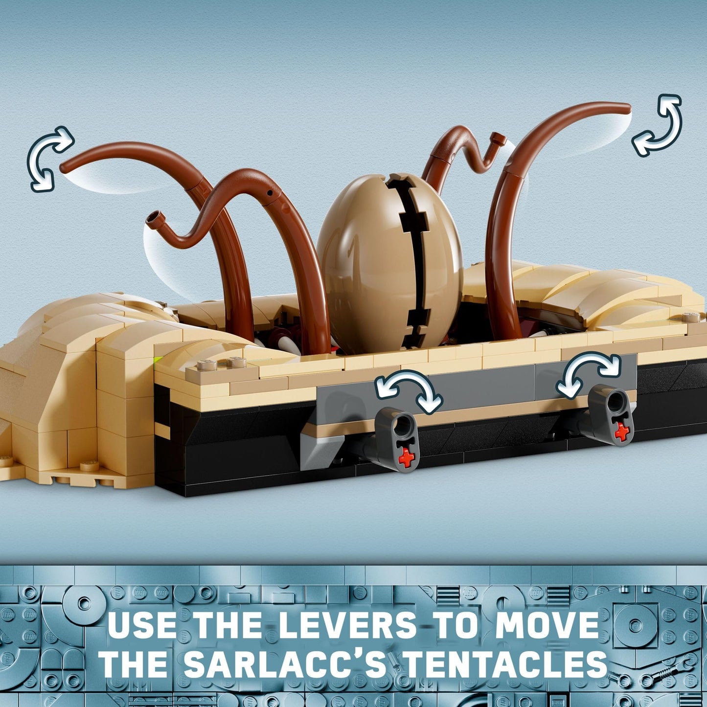 LEGO Star Wars: Return of The Jedi Desert Skiff & Sarlacc Pit, Vehicle Building Set with 25th Anniversary Minifigure Nien Nunb, Collectible Toy