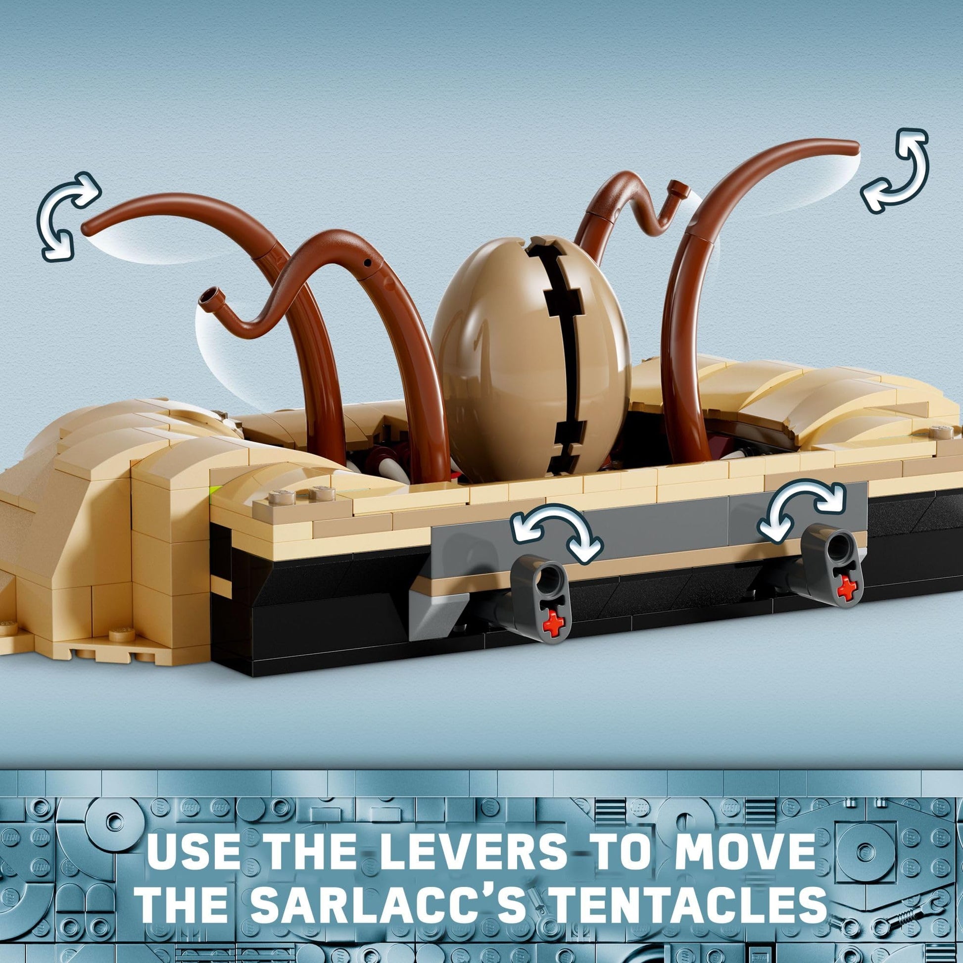 LEGO Star Wars: Return of The Jedi Desert Skiff & Sarlacc Pit, Vehicle Building Set with 25th Anniversary Minifigure Nien Nunb, Collectible Toy