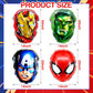 Superhero Balloons Set, 4 Piece Superhero Theme Party Decoration for Kids Boys Girls Birthday Supplies