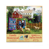 SUNSOUT INC - Family Homestead - 500 pc Jigsaw Puzzle by Artist: Tom Wood - Finished Size 18" x 24" - MPN# 28769