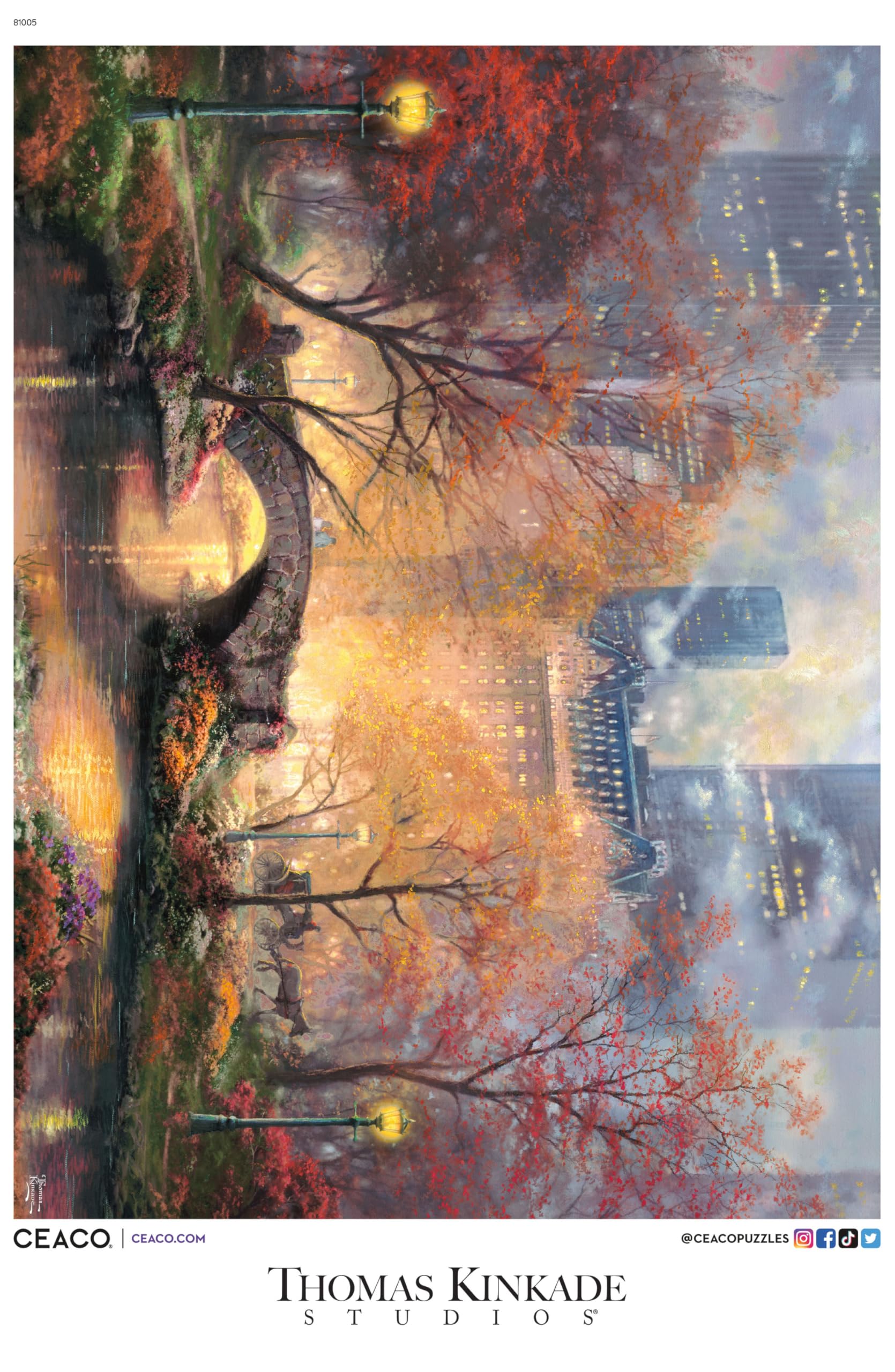 Ceaco - Thomas Kinkade Central Park - 1000 Piece Jigsaw Puzzle for Adults