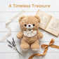 YUKOUQIAN Bear Stuffed Animal Cute Plush Doll Toy 8 inch for Girls Boys Christmas(Moka Bear)