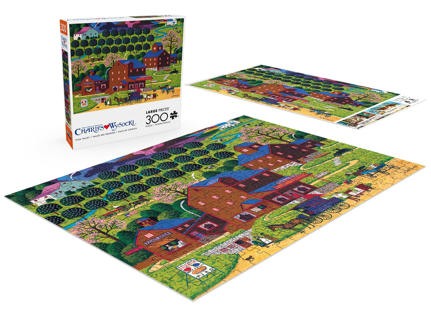 Buffalo Games - Charles Wysocki Plum Valley - 300 Large Piece Jigsaw Puzzle