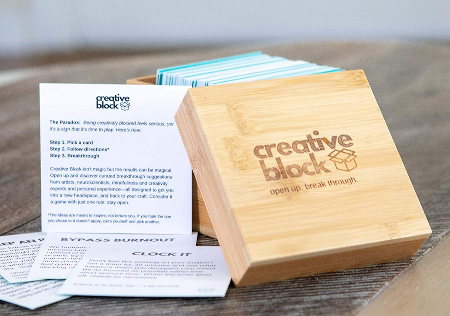 Creative Block Cards for Writers, Artists, Creators - 100+ Problem Solving Inspiration Thinking Card Suggestions from Neuroscientists, Mindfulness