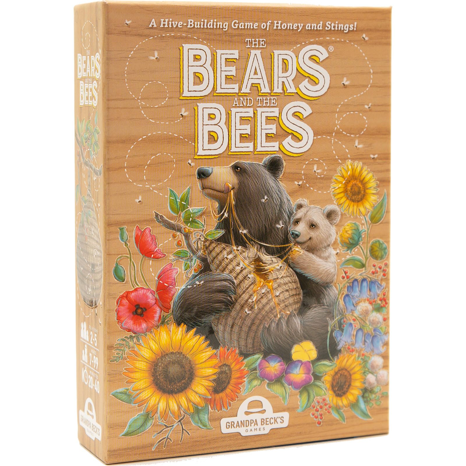 Grandpa Beck's Games The Bears and The Bees | Strategic Tile Laying Card Game for Kids, Teens, Family & Adults | from The Creators of Cover Your