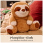 GUND Plumpkins Sloth 8-Inch Premium Weighted Bottom Stuffed Animal Plush