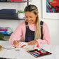 Make It Real: Descendants 4 Rise of Red - LED Light Board Fashion Sketching Set - Create Fashion Designs, Adjustable Light, Disney, Girls-Kids Age 8+