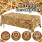 Pymurod 3pcs Straw Tablecovers Farm Hay Tablecloth Starw Hay Bales Decoration for Table Western Cowboy Theme Birthday Party Decorations Hawaiian Luau