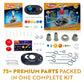 Playz Premium Solar System Model Kit for Kids - 4 Speed Motor, HD Planetarium Projector, 8 Painted Planets & 8 White Foam Balls with Paint and Brush