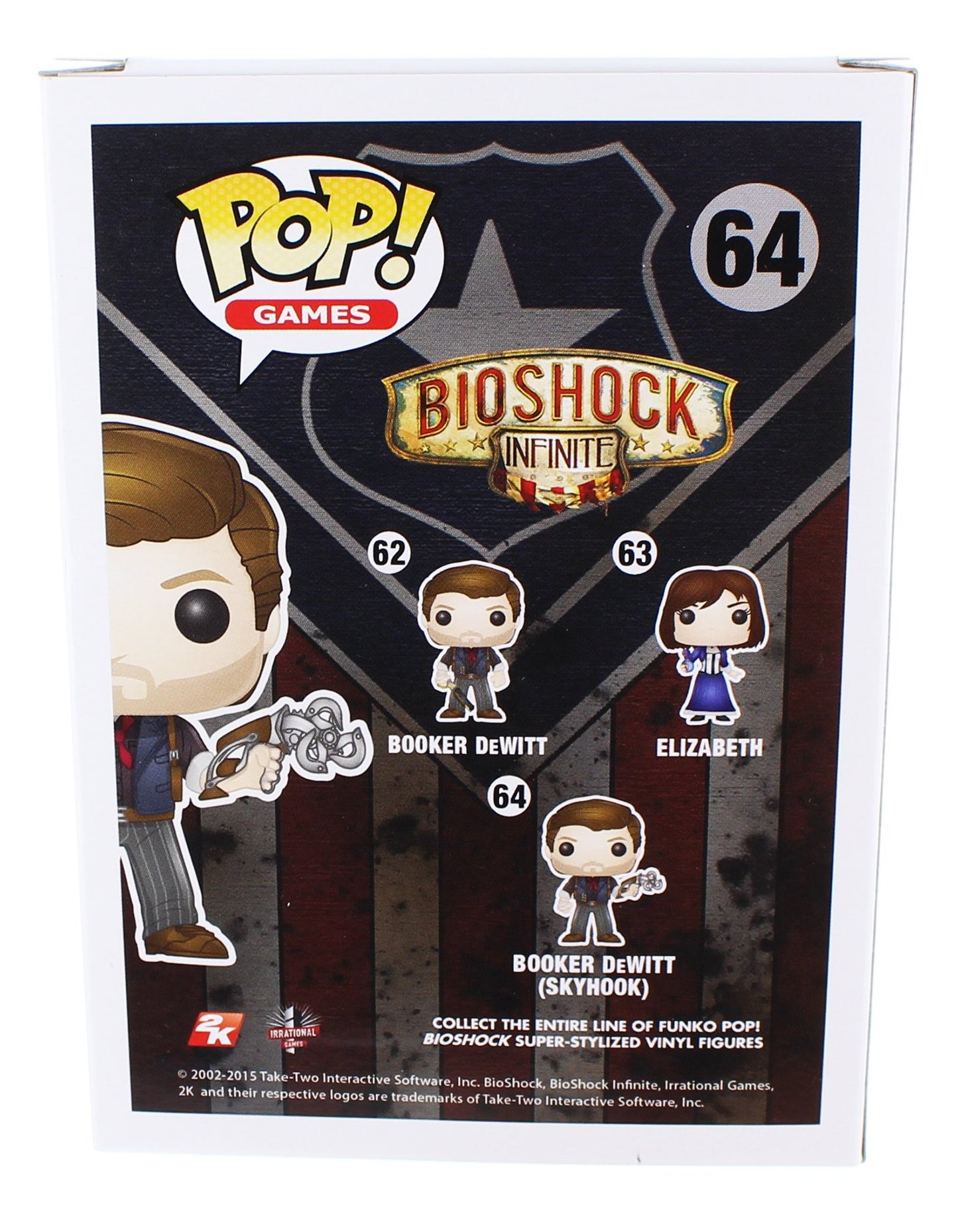 Funko POP Games: Bioshock - Skyhook Booker Dewitt Action Figure