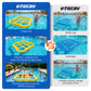 mcgskl Pool Toys Pool Games, Inflatable Tic-Tac-Toe Pool Toy with 10 Balls, 2-10 Players Floating Water Game for Adults Teens Kids, Summer Pool Party