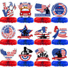 12PCS Memorial Day Decorations Memorial Day Honeycomb Centerpieces Patriotic Centerpieces for Table 4th of July Decorations Patriotic Decorations Red