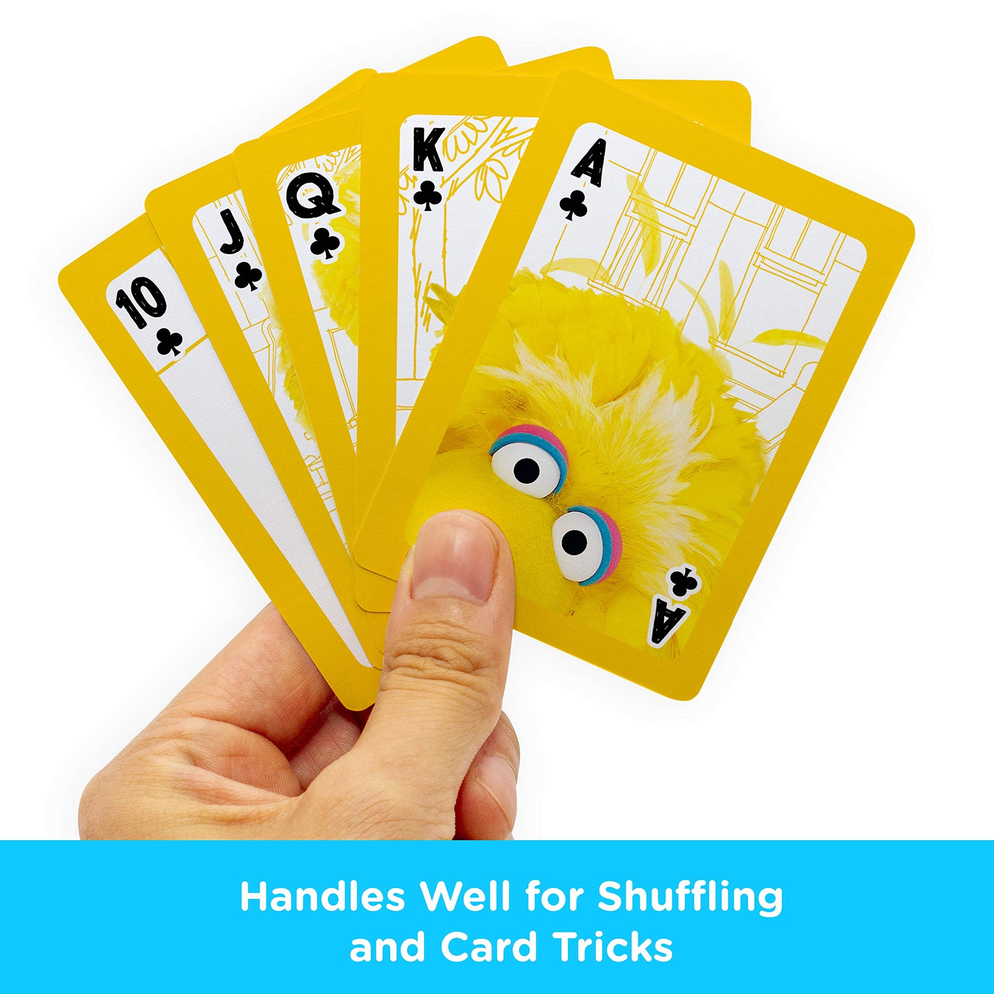AQUARIUS Sesame Street Big Bird Playing Cards - Big Bird Themed Deck of Cards for Your Favorite Card Games - Officially Licensed Sesame Street