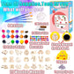 HeyKiddo Paint Your Own Wooden Magnet - Wood Painting Craft Kit for Kids Age 3 4 5 6+ Year Old,Art Painting Kit for Boys & Girls, DIY Birthday