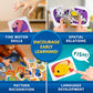 National Geographic Kids Animal Puzzle Games - 50 Matching Puzzle Cards for Toddlers, 4 Educational Toddler Matching Games, Portable Early Learning