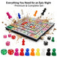 FlamingoCasa Portable Drinking Game Travel Set: Compact Foldable Board & Dice for Camping, Tailgating, Beach - On-The-Go Fun