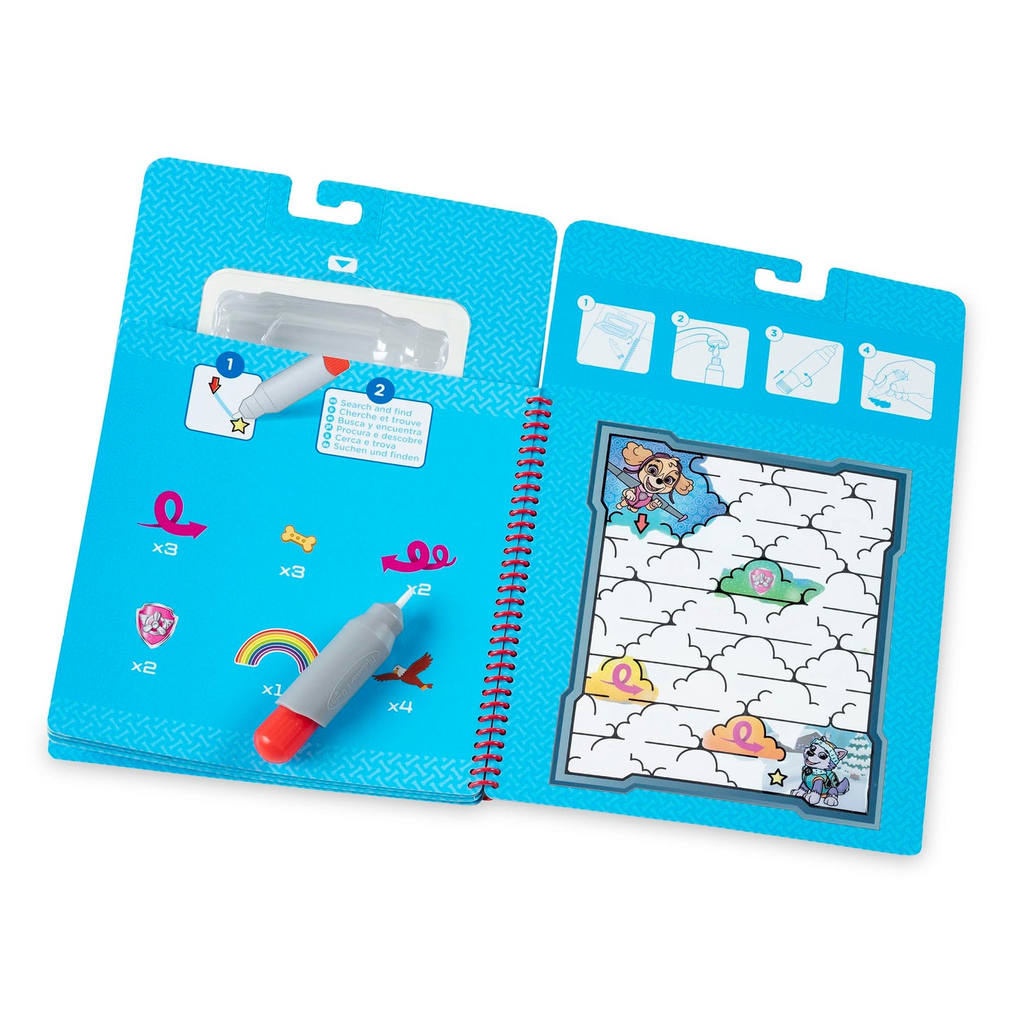 Melissa & Doug PAW Patrol Water Wow! Skye Water Reveal Travel Book Activity Pad | 3+ | Gift for Boy or Girl
