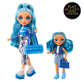 Rainbow High Littles - Sapphire Bradshaw, Blue 5.5" Posable Small Doll with Purse, Magical Pet Yeti, Girls Toy Gift, Kids Ages 4-12 Years