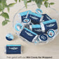 Big Dot of Happiness Shark Zone - Jawsome Shark Party or Birthday Party Small Round Candy Stickers - Party Favor Labels - 324 Count