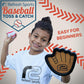 Baseball Toss and Catch Game - Outdoor Games & Yard Toys for Boys or Girls - 2 3 4 5 Year Old Boy Birthday Gifts - Toddler Boy Toys & Summer Outdoor
