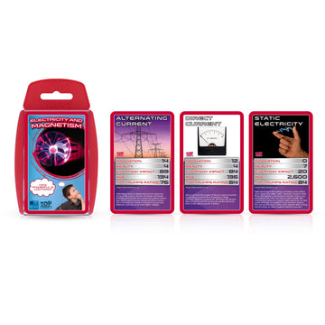 Top Trumps Card Game Electricity and Magnetism - Family Games for Kids and Adults - Learning Games - Kids Card Games for 2 Players and More - Kid War