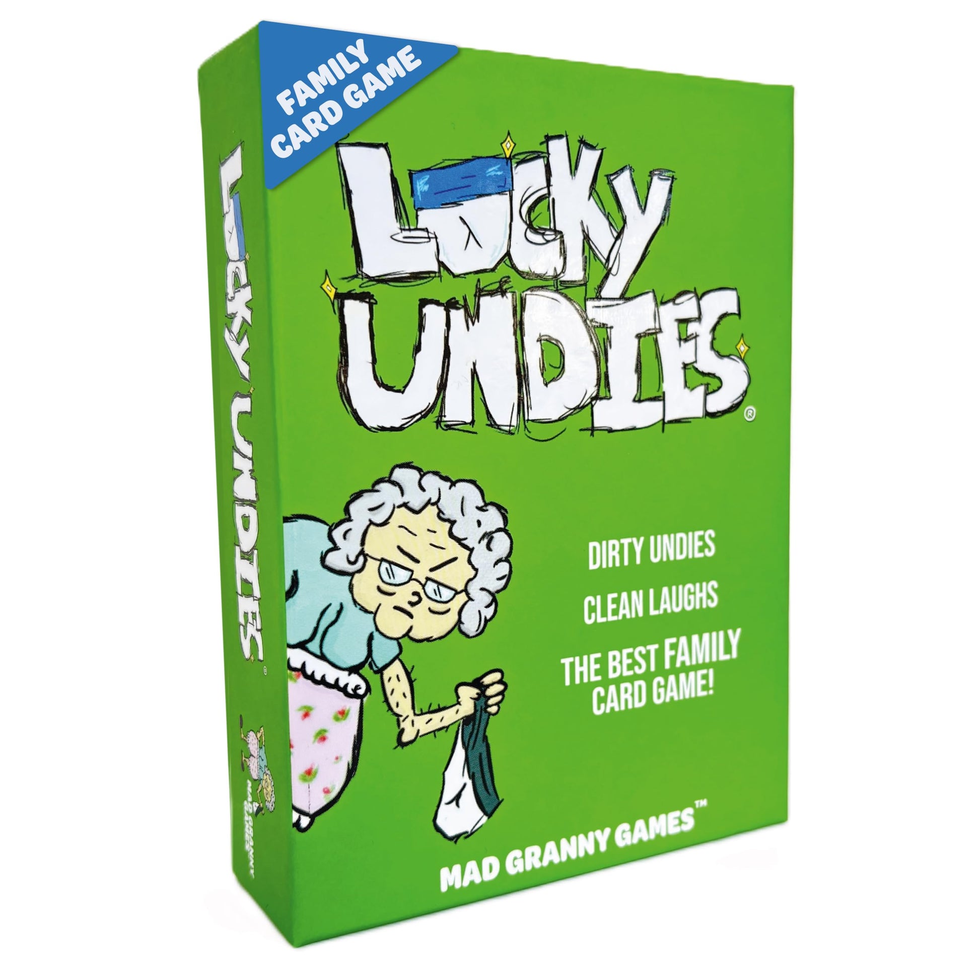 Lucky Undies Hilarious Family Card Game for Kids, Teens & Adults | Fast-Paced Party Game for 2-5 Players, Ages 8+ | Quick 10-15 Minute Game Night by