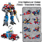 IBLOTIME Transforming Robot Building Sets Easter 8 in 2 Robot Vehicle Models 769 PCS Creative Assembly Display Gift Christmas Birthday Ages 14+