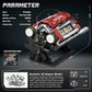 Tuajixz V8 Engine Building Blocks Sets, V8 Engine Model Kit That Runs - Motorized with Moving Pistons, Crankshaft & Rotating Fan, Realistic Engine