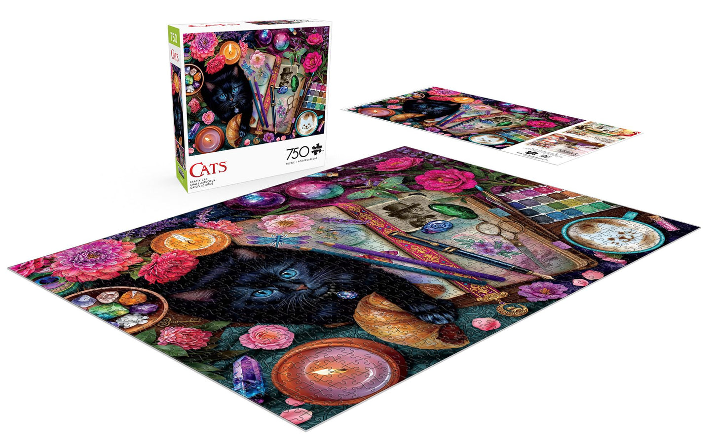 Buffalo Games - Crafty Cat - 750 Piece Jigsaw Puzzle for Adults