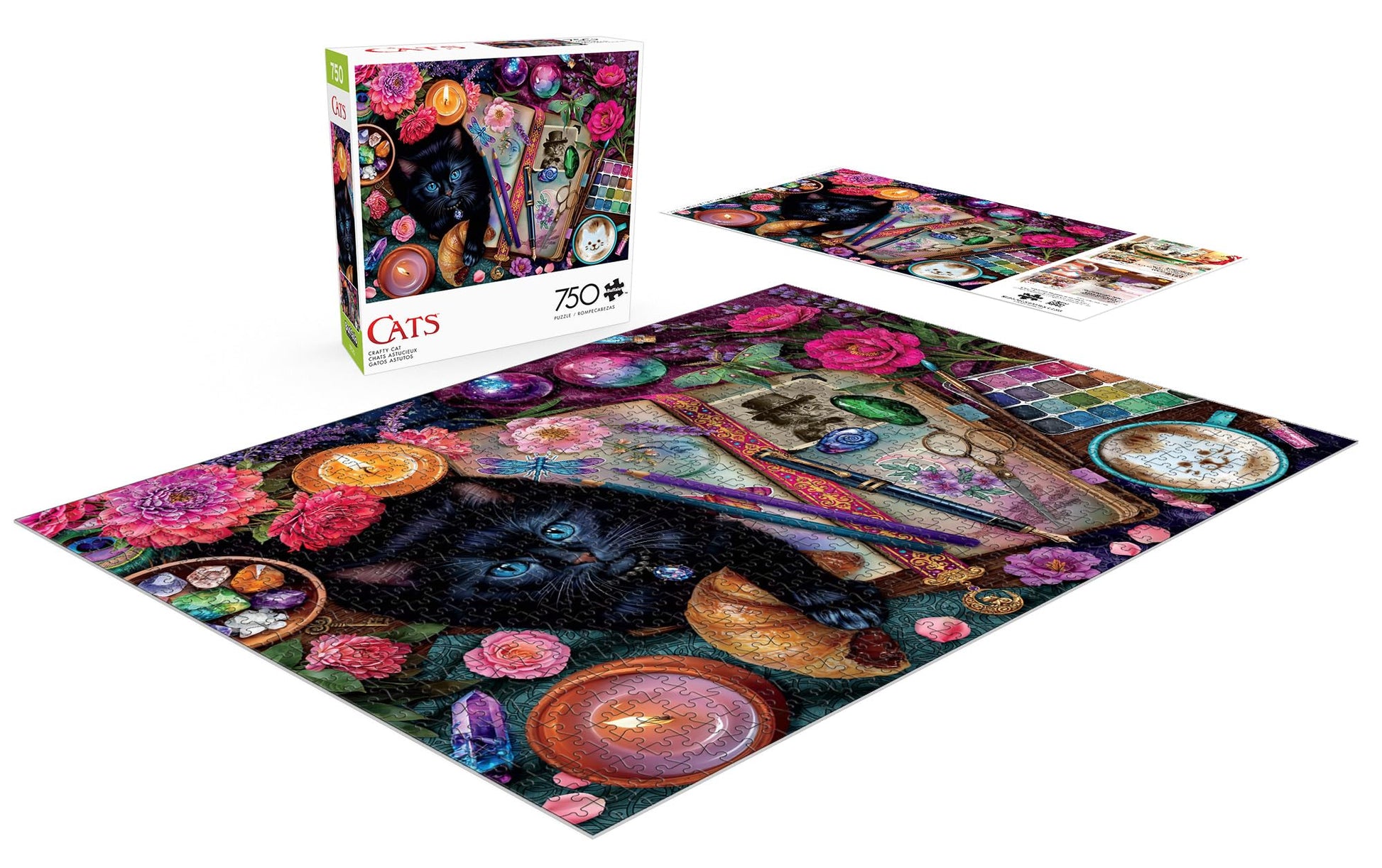 Buffalo Games - Crafty Cat - 750 Piece Jigsaw Puzzle for Adults