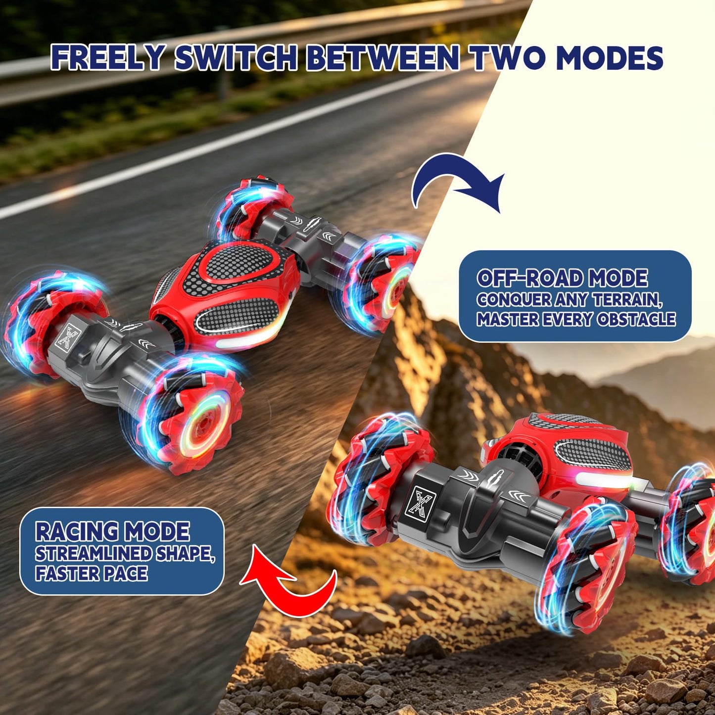 Remote Control Car - RC Drift Car Gesture Sensing Toy Boy Age 6-8-12 Gifts