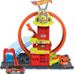 Hot Wheels City Super Loop Fire Station Playset & 1 Toy Car