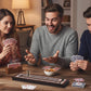 Premium Solid Wood Cribbage Board Game Set - 2/3/4 Player Classic Card Strategy Game with Integrated Storage, Metal Pegs & Deck of Cards | Elegant