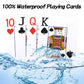 Metsyth Plastic Playing Cards 2 Pack Waterproof Poker Card,Jumbo Large Print Playing Cards for Adults Seniors,2 Decks of Cards Set Poker Size Cards