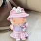 5-Piece 17cm Doll Outfit Set - Knit Top, Fashion Outfit Set for Collectible Figures - ?Hats, Dresses, Skirts, Slung Accessories Cameras, Shoes ? No