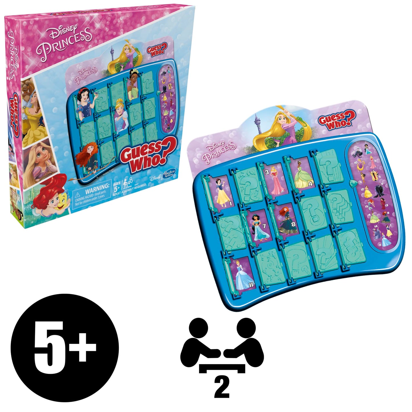 Hasbro Gaming Guess Who? Disney Princess Edition Kids Board Game, Fun Game for Families and Kids Ages 5 and Up, Easter Gifts for Boys and Girls