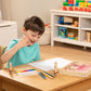 Melissa & Doug Wooden Handle Stamps - Deluxe | Arts & Crafts | Stamp Set | 3+ | Gift for Boy or Girl
