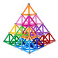 Veatree 206Pcs 2.28" Magnetic Building Sticks Blocks, Magnet Educational STEM Toys for Kids and Adult, 3D Puzzle with Storage Bag