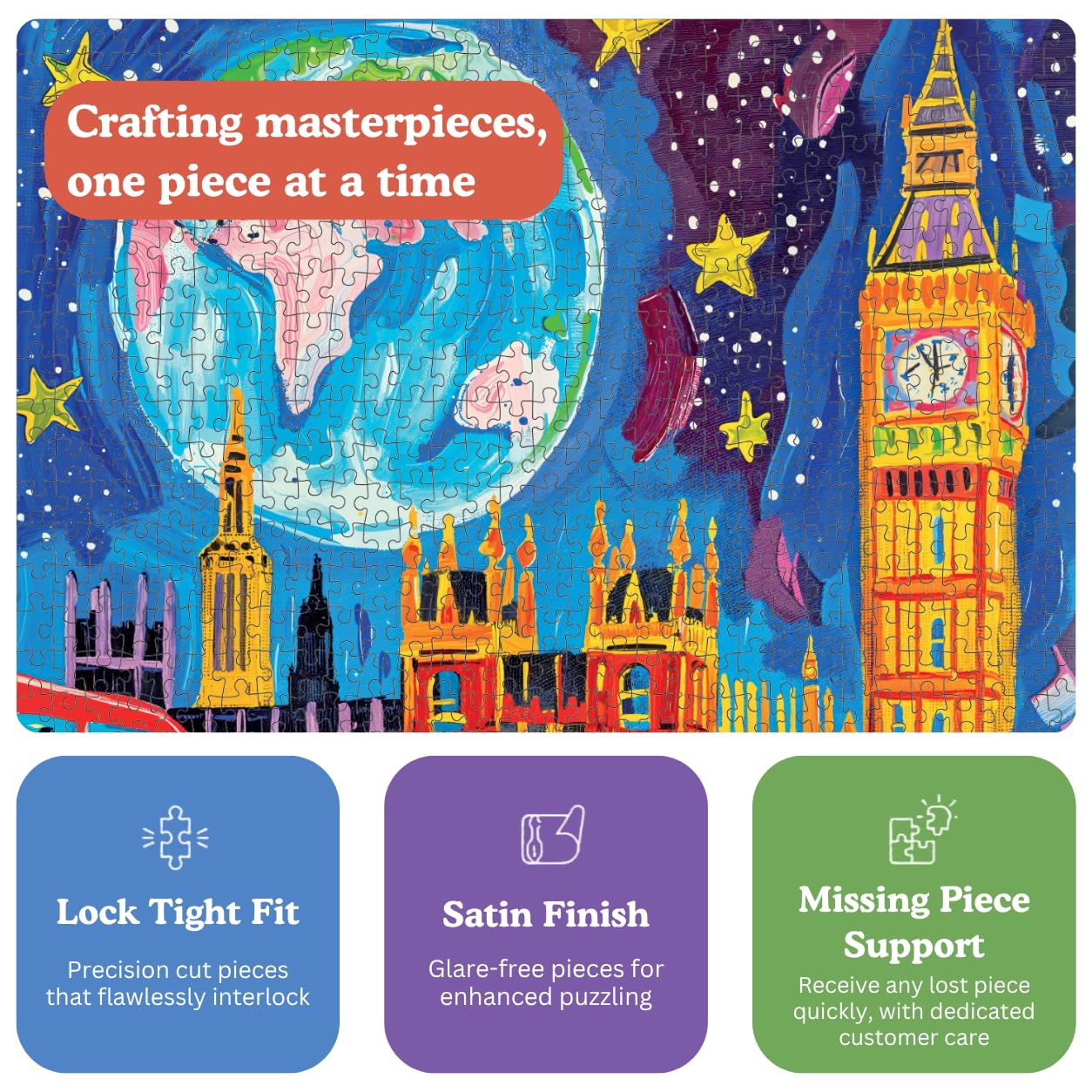 Cross & Glory | Jigsaw Puzzles for Adults | Starry Night in London