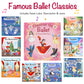 LITTLE MAESTRO Discover the Ballet - 28 Famous Ballet Pieces, Musical Books for Toddlers, 28-Button Music Book, Musical Toys for Toddlers 1-3