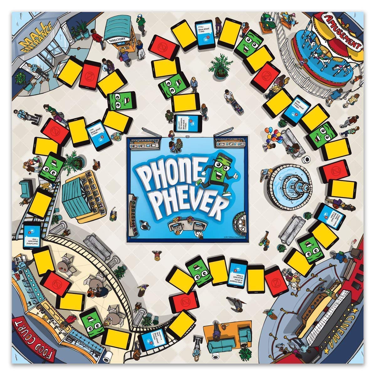 Phone Phever Board Game - New Fun Fast-Paced Family-Friendly Party Board Game - It's a Phonetastic Race to Answer Fascinating Trivia Questions