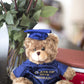 Plushland Plush Stuffed Animal Toys 12 Inches Present Gifts for Graduation Day, Personalized Text, Name or Your School Logo on Gown, Best for Any Grad