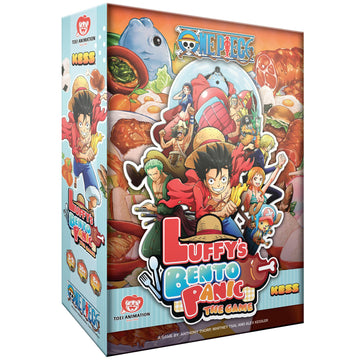 KESS: One Piece: Luffy's Bento Panic - Party Bluffing Anime Game, Characters Steal-Eat-Grab Food, Chaotic Feasting Fun, Family Ages 10+, 3-9 Players