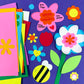 FreshCut Crafts: 280 Pieces of DIY Flower Cutouts with IDEA Guide - 2-Sided Punch Out Tulips, Daisies, Daffodils, Flowers Ideal for Spring Craft