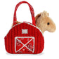 Aurora® Fashionable Fancy Pals™ Red Barn Horse Stuffed Animal - Plush with Stylish Purse for Dress Up Fun - Perfect for Kids 3+ Years, Costumes,
