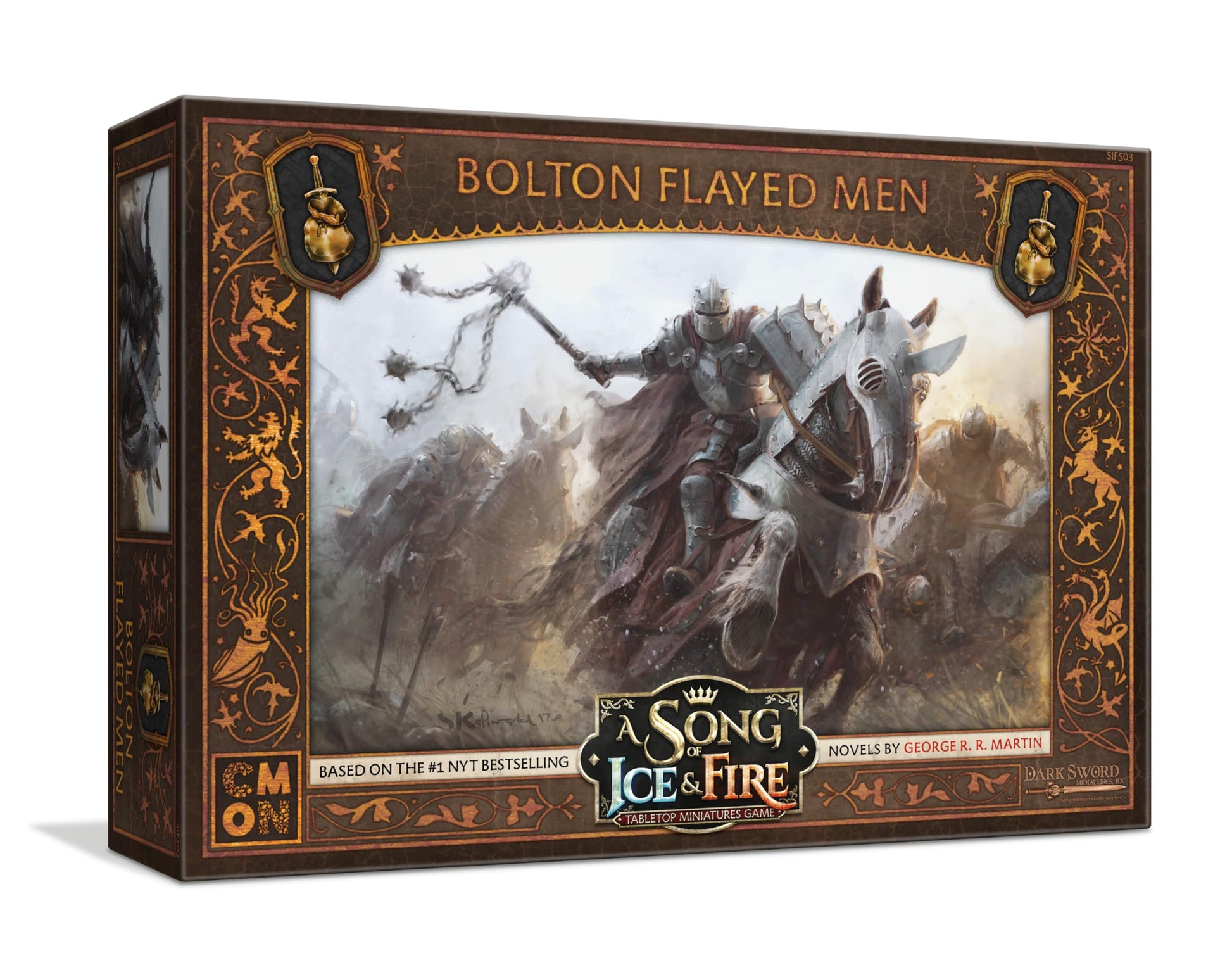 CMON A Song of Ice and Fire Tabletop Miniatures Bolton Flayed Men Unit Box - Fearsome Warriors for Your Army, Strategy Game for Adults, Ages 14+, 2+